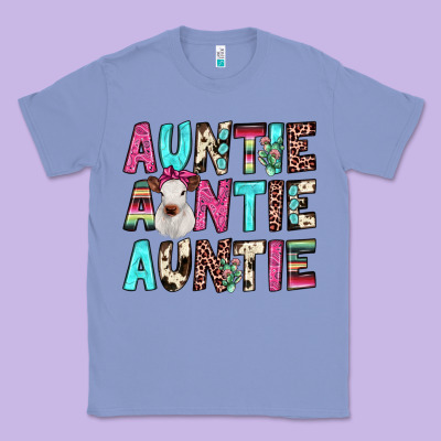Auntie Heifer Cactus Classic Tee Designed By Jahusdesignshop