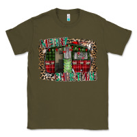 Army Green merry christmas caravan Classic Tee - CowhideDigitalArt