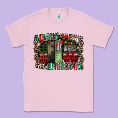 Merry Christmas Caravan Classic Tee Designed By Cowhidedigitalart