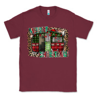 Burgundy merry christmas caravan Classic Tee - CowhideDigitalArt