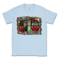 Dusty Blue merry christmas caravan Classic Tee - CowhideDigitalArt