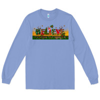 Colony Blue christmas believe Long Sleeve Tee - BundleAndBundleShop