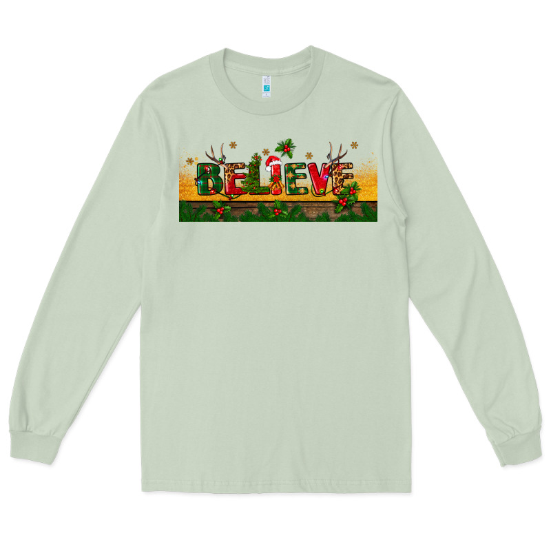 Christmas Believe Long Sleeve Tee by BundleAndBundleShop | Teevron
