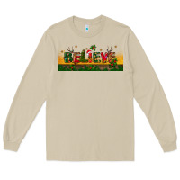 Mushroom christmas believe Long Sleeve Tee - BundleAndBundleShop