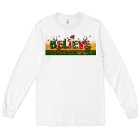 White christmas believe Long Sleeve Tee - BundleAndBundleShop