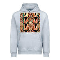 Heather Grey native american aztec seamless pattern 4 Urban Hoodie - BundleAndBundleShop