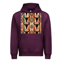 Mauve Wine native american aztec seamless pattern 4 Urban Hoodie - BundleAndBundleShop