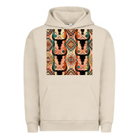 Pigment French Oak native american aztec seamless pattern 4 Urban Hoodie - BundleAndBundleShop