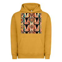 Pigment Peanut Butter native american aztec seamless pattern 4 Urban Hoodie - BundleAndBundleShop