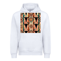 White native american aztec seamless pattern 4 Urban Hoodie - BundleAndBundleShop
