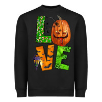 Black love halloween Heavyweight Sweatshirt - BundleAndBundleShop