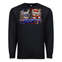 Black Sweet land of liberty 4th of july Premium Sweatshirt - CowGirlArtShop