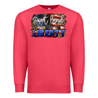 Cardinal Sweet land of liberty 4th of july Premium Sweatshirt - CowGirlArtShop