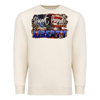 Sandshell Sweet land of liberty 4th of july Premium Sweatshirt - CowGirlArtShop
