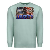 Seafoam Sweet land of liberty 4th of july Premium Sweatshirt - CowGirlArtShop