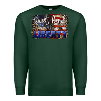 Sports Green Sweet land of liberty 4th of july Premium Sweatshirt - CowGirlArtShop