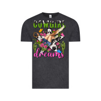 Vintage Black western rodeo cowgirl dreams Vintage Tee - NancyCooperArtShop