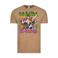 Vintage Coffee western rodeo cowgirl dreams Vintage Tee - NancyCooperArtShop