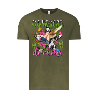 Vintage Olive western rodeo cowgirl dreams Vintage Tee - NancyCooperArtShop