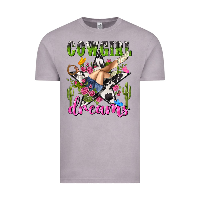 Western Rodeo Cowgirl Dreams Vintage Tee by NancyCooperArtShop | Teevron