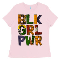 Bubblegum Pink black girl power Ladies Tee - BundleAndBundleShop