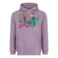 Lavender coffee scrubs and rubber gloves Heavyweight Hoodie - CowGirlArtShop