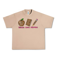 Burro teach love inspire leopard Urban Heavy Tee - AdoDesignShop