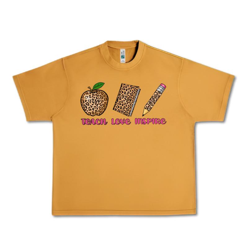 Teach Love Inspire Leopard Urban Heavy Tee by AdoDesignShop | Teevron