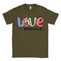 Army Green love real estate life Classic Tee - MaliasSmallBusiness
