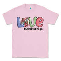 Bubblegum Pink love real estate life Classic Tee - MaliasSmallBusiness