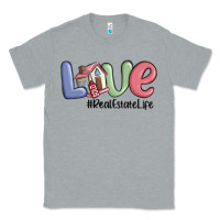 Heather Grey love real estate life Classic Tee - MaliasSmallBusiness