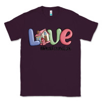 Plum love real estate life Classic Tee - MaliasSmallBusiness