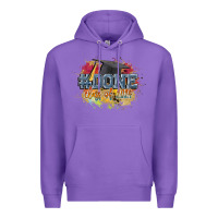 Purple #done class of 2024 Premium Hoodie - CowGirlArtShop