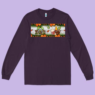 Football Dad Long Sleeve Tee Designed By Bundleandbundleshop