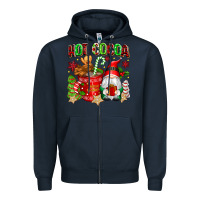 Navy hot cocoa Zipper Hoodie - texasbilliewilder
