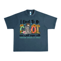 Midnight Navy i used to be cool now i just argue with miniature Urban Heavy Tee - MaliasSmallBusiness