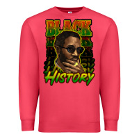 Cardinal Black history afro man Premium Sweatshirt - HowdyJamesFarm