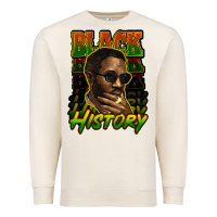 Sandshell Black history afro man Premium Sweatshirt - HowdyJamesFarm