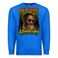 True Royal Black history afro man Premium Sweatshirt - HowdyJamesFarm
