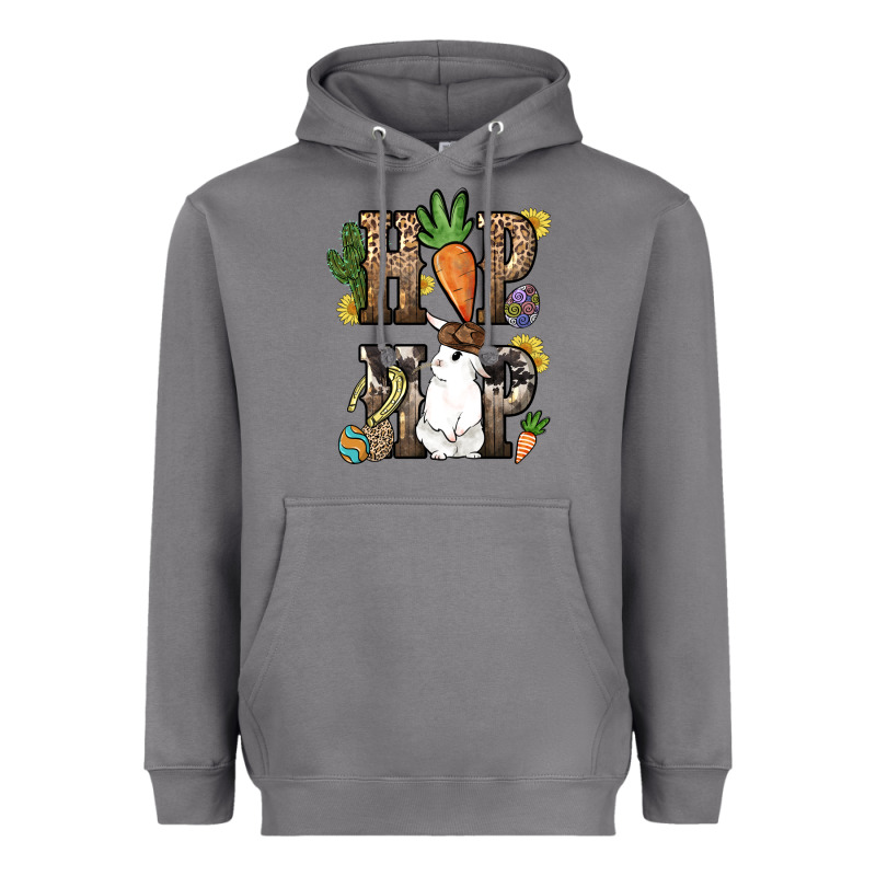 Hip Hop Easter Bunny Easter Day Heavyweight Hoodie by HowdyJamesFarm | Teevron