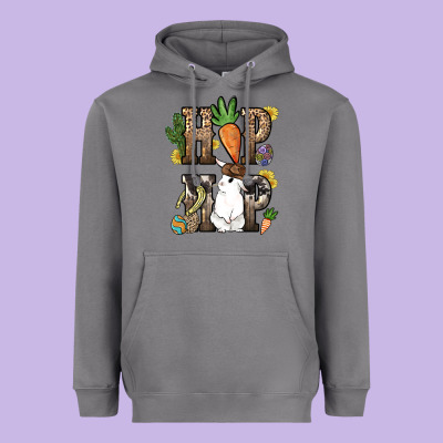 Hip Hop Easter Bunny Easter Day Heavyweight Hoodie Designed By Howdyjamesfarm