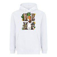 White Hip hop Easter Bunny Easter Day Heavyweight Hoodie - HowdyJamesFarm