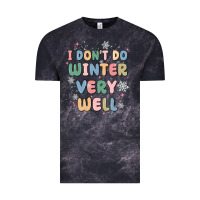 Cloud Black i dont do winter very well Vintage Tee - MaliasSmallBusiness