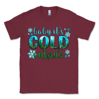 Burgundy baby its cold outside Classic Tee - NancyCooperArtShop
