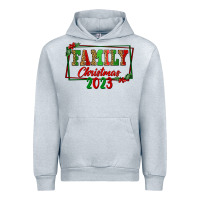 Heather Grey Family Christmas 2023 Urban Hoodie - FaDigitalArtStudio