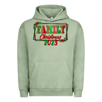 Pigment Oil Green Family Christmas 2023 Urban Hoodie - FaDigitalArtStudio