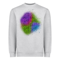 Heather Grey halloween leopard patch 2 Heavyweight Sweatshirt - BundleAndBundleShop