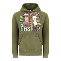 Vintage Olive my first easter Vintage Hoodie - MaliasSmallBusiness