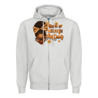 Dove Grey Have a melanin Christmas afro woman Zipper Hoodie - texasbilliewilder