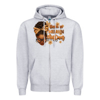 Heather Grey Have a melanin Christmas afro woman Zipper Hoodie - texasbilliewilder